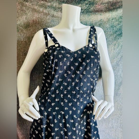 Y2K 2000s Midi Print Dress - Picture 2 of 4